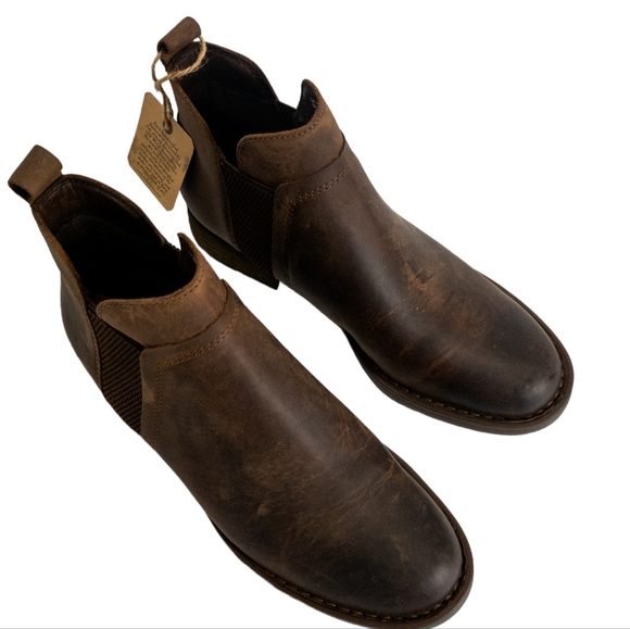 Born Brenta Chelsea Distressed Boots Brown -7.5 - Picture 4 of 5